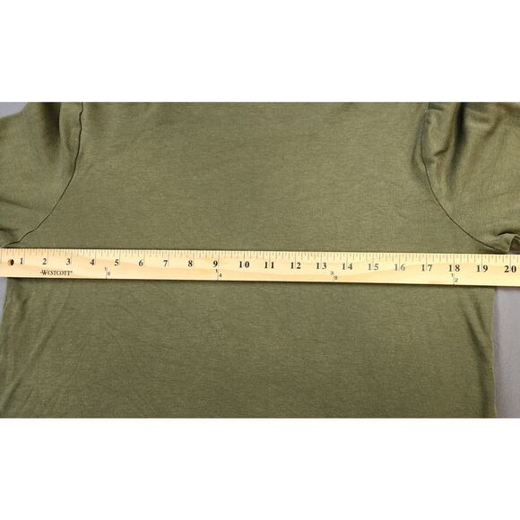 J Jill Top Womens Small Green Knit Tunic Shoulder Buttons 3/4 Sleeve Casual Soft - Picture 4 of 12